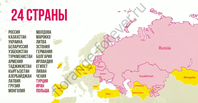 Faberlic работает в 24 странах